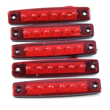 LED Габарит Thoc Auto 110 х 15 мм 12/24V 9 діод Червоний (ТН-912) 5 шт