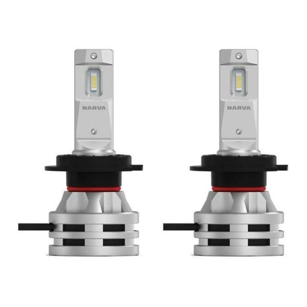 LED лампы автомобильные Narva H7 радиатор кулер 8000Lm / 24W / 6500K / IP67 / 8-48V 2 шт (180333000)
