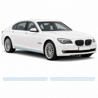 Антигравийная защитная бронепленка по лекалам для BMW 7 Series F01/F02 2008-2015 - нижняя зона кузова пороги