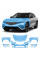 Антигравийная защитная бронепленка по лекалам для Acura ZDX EV 2024 - передняя часть авто (капот бампер фары крылья)