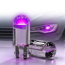 Автолампы светодиодные LED 12V T10 0.5W (Стекло Круглое) Фиолетовый Свет 1 шт