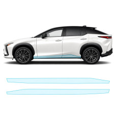Антигравийная защитная бронепленка по лекалам для Lexus RZ I 2023- нижняя зона кузова пороги