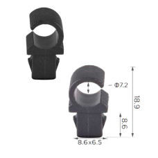 Кліпса тримач упора капота роводки Nissan, Toyota (23E8.152.077, 23E8152077, 21070)  (C1165)