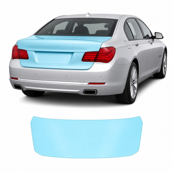 Антигравийная защитная бронепленка по лекалам для BMW 7 Series F01/F02 2008-2015 - зона крышки багажника