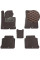 Килимки в салон EVA для Hyundai Sonata (LF) 2016-2021 USA Korea (Металевий підп'ятник) Коричневі-Коричневий кант 5 шт