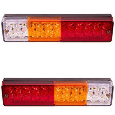 LED Задній ліхтар квадратний 20LED 12-24V 238х51х31 мм 2 шт (BL-64920)