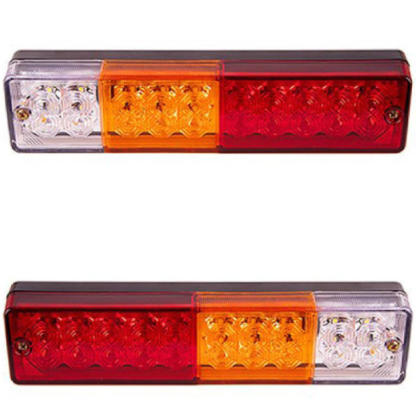 LED Задний фонарь квадратный 20LED 12-24V 238х51х31 мм 2 шт (BL-64920)