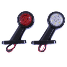 Габаритные огни LED для грузовиков Рожки 12/24V STAR 12 Диодов Косой 8 см 2 шт