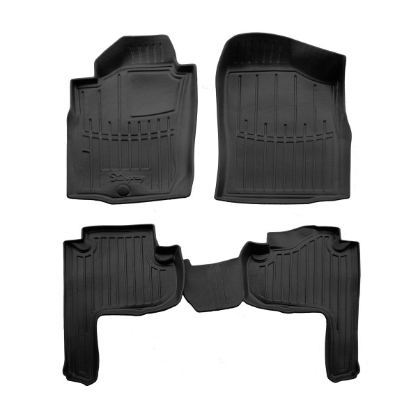 Комплект 3D ковриков в салон Toyota Land Cruiser Prado (J90) (5 doors) (1996-2002)