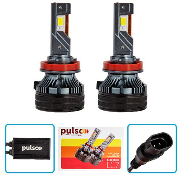 LED лампы для авто Pulso H11 H8 H9 H16 LED-chips Customized CSP 9-30V 2*85W 20000Lm 6000k