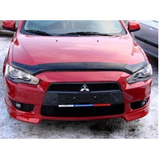 Дефлектор капота мухобойка Mitsubishi Lancer 2007 длинный