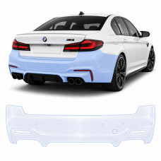 Антигравийная защитная бронепленка по лекалам для BMW M5 F90 2017-2023 - задний бампер