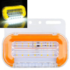 Габаритний вогонь LED для вантажівки 12/24В 110х40 см Функція повороту / Підсвічування номера Жовтий 1 шт