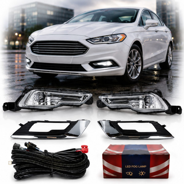 LED Противотуманные фары для Ford Fusion 2017 9W с проводкой Комплект (FD-915-LED)