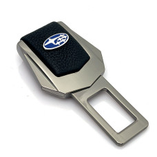 Заглушка ремня безопасности с логотипом Subaru Темный Хром 1 шт