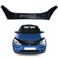Дефлектор капота мухобойка для Ford Focus I 1998-2004 Евро крепление Voron Glass