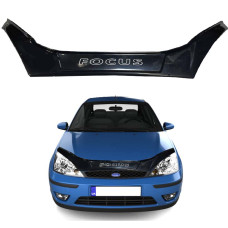 Дефлектор капоту мухобійка для Ford Focus I 1998-2004 Євро кріплення Voron Glass