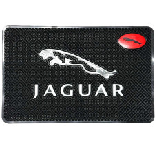Антискользящий коврик торпеды с логотипом Jaguar 200x130 мм