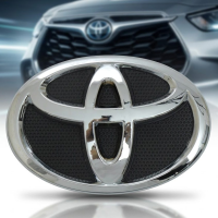 Эмблема для Toyota Corolla 140 x 95 мм 6 креплений пластиковая (OEM: 75312-02050, 75301-02040)