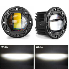 Bi-LED Фара додаткова Кругла 75x50 мм S-28 20W 10-80V W/W 4 360 1 шт (Біле Світло)