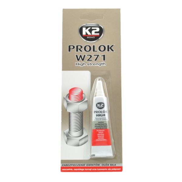 Фіксатор Різьби K2 PROLOK MEDIUM 6 мл Червоний B151N 1 шт