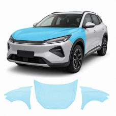 Антигравийная защитная бронепленка по лекалам для BYD Sealion 05 I 2023- капот и передние крылья