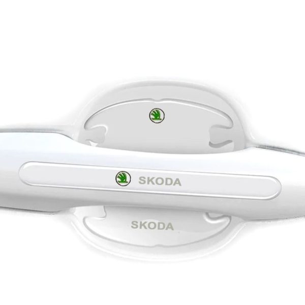 Комплект защитных пленок Нано под ручки авто (отбойник на двери) Skoda 8 шт