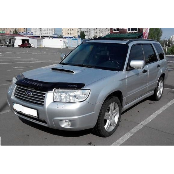 Дефлектор капота мухобойка для Subaru Forester 2005-2008 Евро Крепление (Vip Tuning) SB08