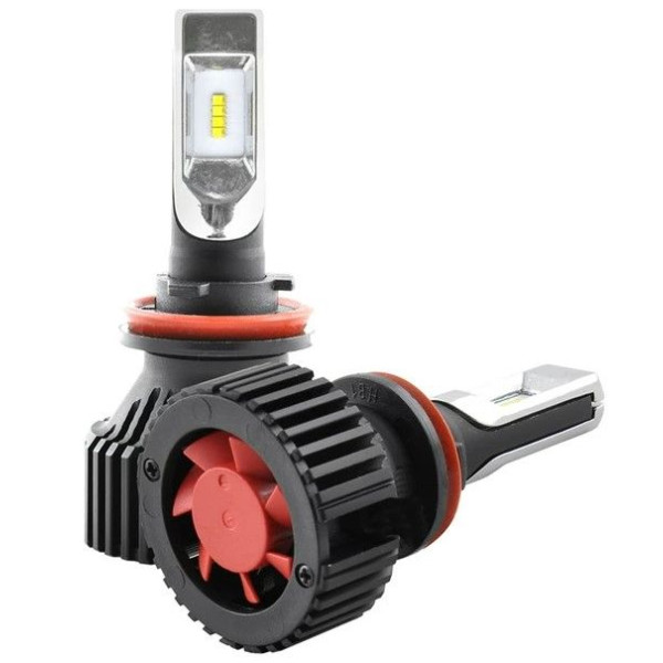 LED лампы автомобильные Solar H11 12/24V 60W 6500K 8000Lm IP65 радиатор и кулер (8311)