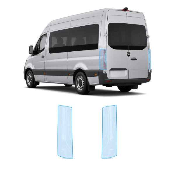 Антигравійна захисна бронеплівка за лекалами для Mercedes-Benz Sprinter W907 2018- задні ліхтарі стопи
