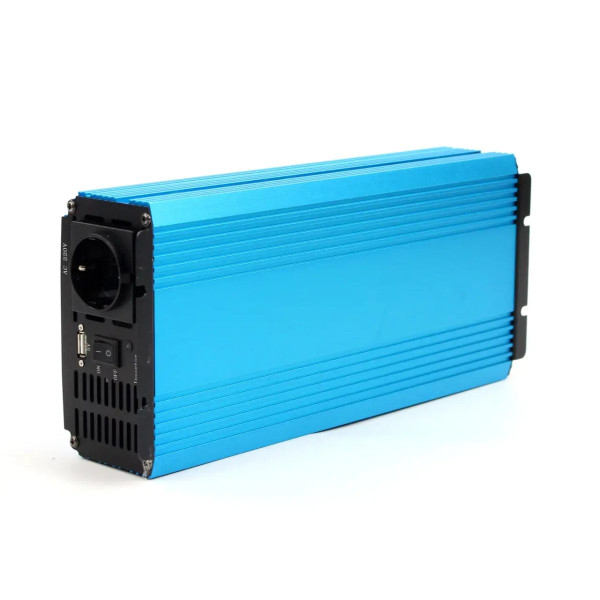 Перетворювач напруги (інвертор) Tossa 12V -220V/1000W Чистий Синус 1USB 1Розетка (TAP1000S)