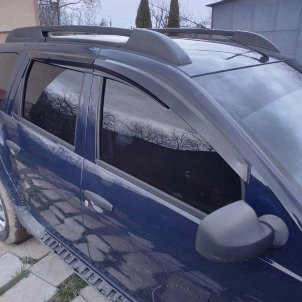 Дефлектори вікон вітровики Renault Duster 2010-2016 скотч SunPlex (SP-S-28)