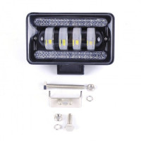 Світлодіодна додаткова LED фара Квадрат 150x90x65 mm / Лінза з ДХО / 60W / 15W * 4 / 10-30V 1 шт