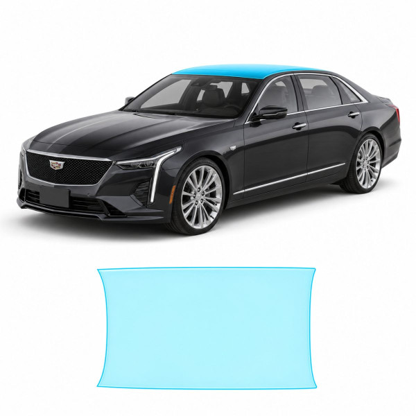 Антигравийная защитная бронепленка по лекалам для Cadillac CT6 I facelift 2019-2020 - зона крыши