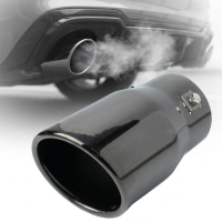 Насадка на глушник Vitol 127x75x68 мм Темний Хром (НГ-0008 BK)