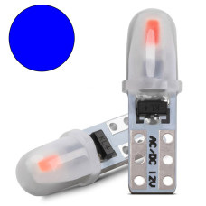 Світлодіод 12V Т5 SMD 2-3014 3D Скло 0,6W 40Lm Синє світло (№86)