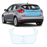 Антигравийная защитная бронепленка по лекалам для Ford Focus III facelift 2015-2018 - зона крышки багажника