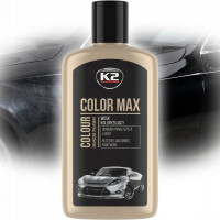 Поліроль для кузова крем K2 Color Max приховує подряпини та підсилює колір 250 мл Чорний