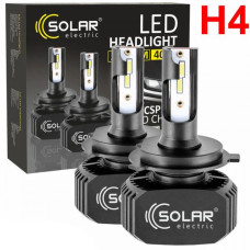LED лампи автомобільні Solar H4 12/24V 5000Lm 40W 6000K IP65 2 шт радіатор (8204)