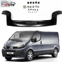 Дефлектор капота мухобойка для Renault Trafic 2001-2014 Евро Крепление (Vip Tuning) RL14