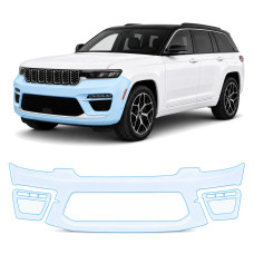Антигравийная защитная бронепленка по лекалам для Jeep Grand Cherokee WL 2022- передний бампер
