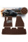 Килимки в салон EVA для Tesla Model S 2012- з підп'ятником Коричневі T-01 T-09