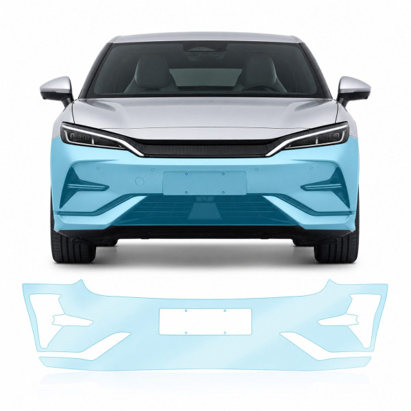 Антигравійна захисна бронеплівка за лекалами для BYD Song L I 2024- передній бампер