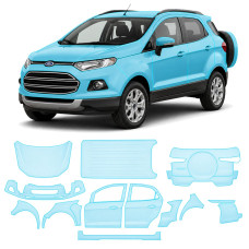 Антигравійна захисна бронеплівка за лекалами для Ford EcoSport II 2014-2017 - повний кузов