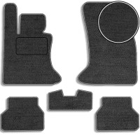 Ворсовые коврики для BMW 5 (E60/E61) 2003-2010 Черные (Carrera)