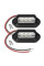 LED Підсвічування Номери універсальні Thoc Auto 12/24V 6 LED 2 шт Чорна (4382)