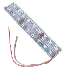 Підсвічування салону діодне подвійне Призма алюміній 12V - 12 см 2А 18LED Біле світло (5630)