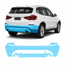 Антигравійна захисна бронеплівка за лекалами для BMW X3 G01 2017-2021 - задній бампер
