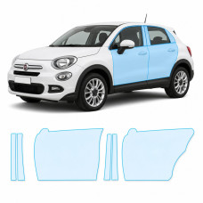 Антигравійна захисна бронеплівка за лекалами для Fiat 500X I 2015-2018 - зони дверей і стійки вікон