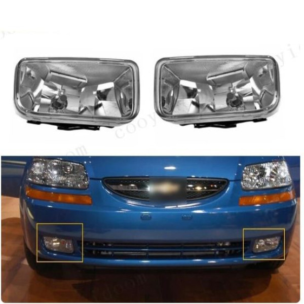 Протитуманні фари Chevrolet Aveo II 2002-2008 27W з електропроводкою (CV-153)